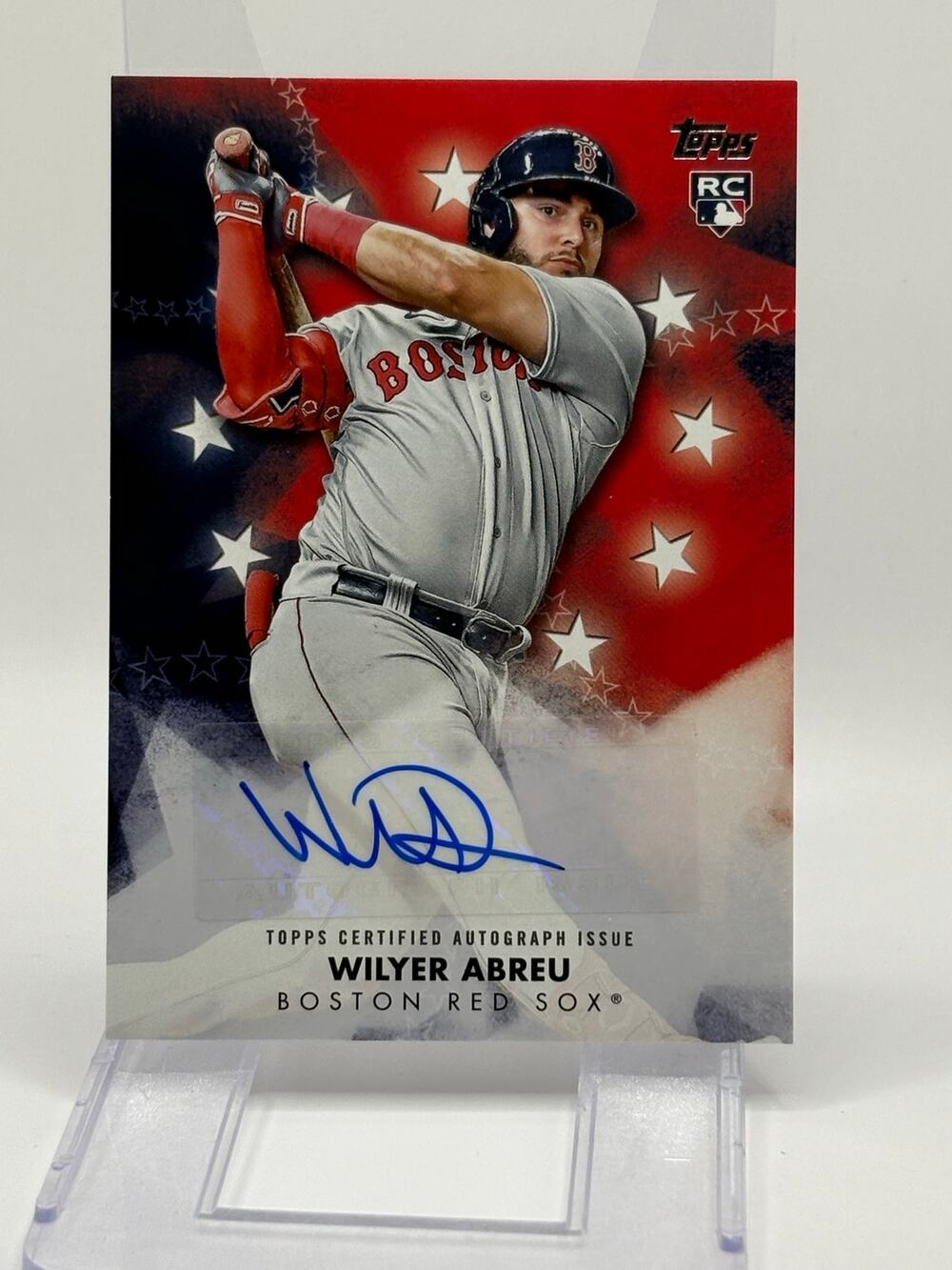 2024 Topps Series 1 Wilyer Abreu Rookie Baseball Stars Auto Boston Red Sox RC
